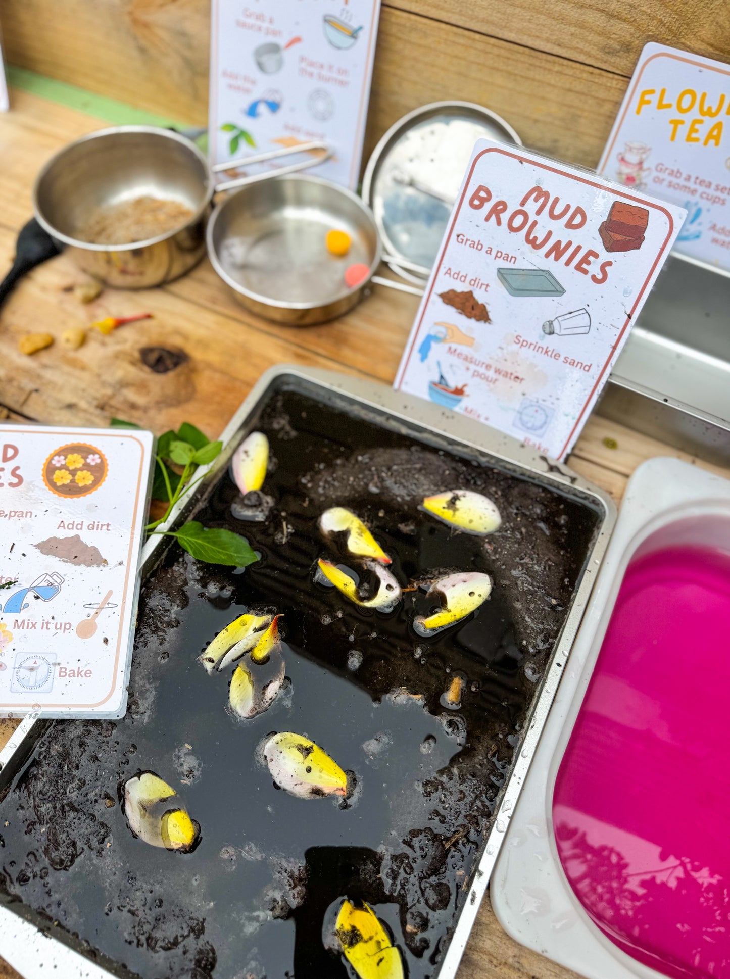 Mud Kitchen Recipe Cards