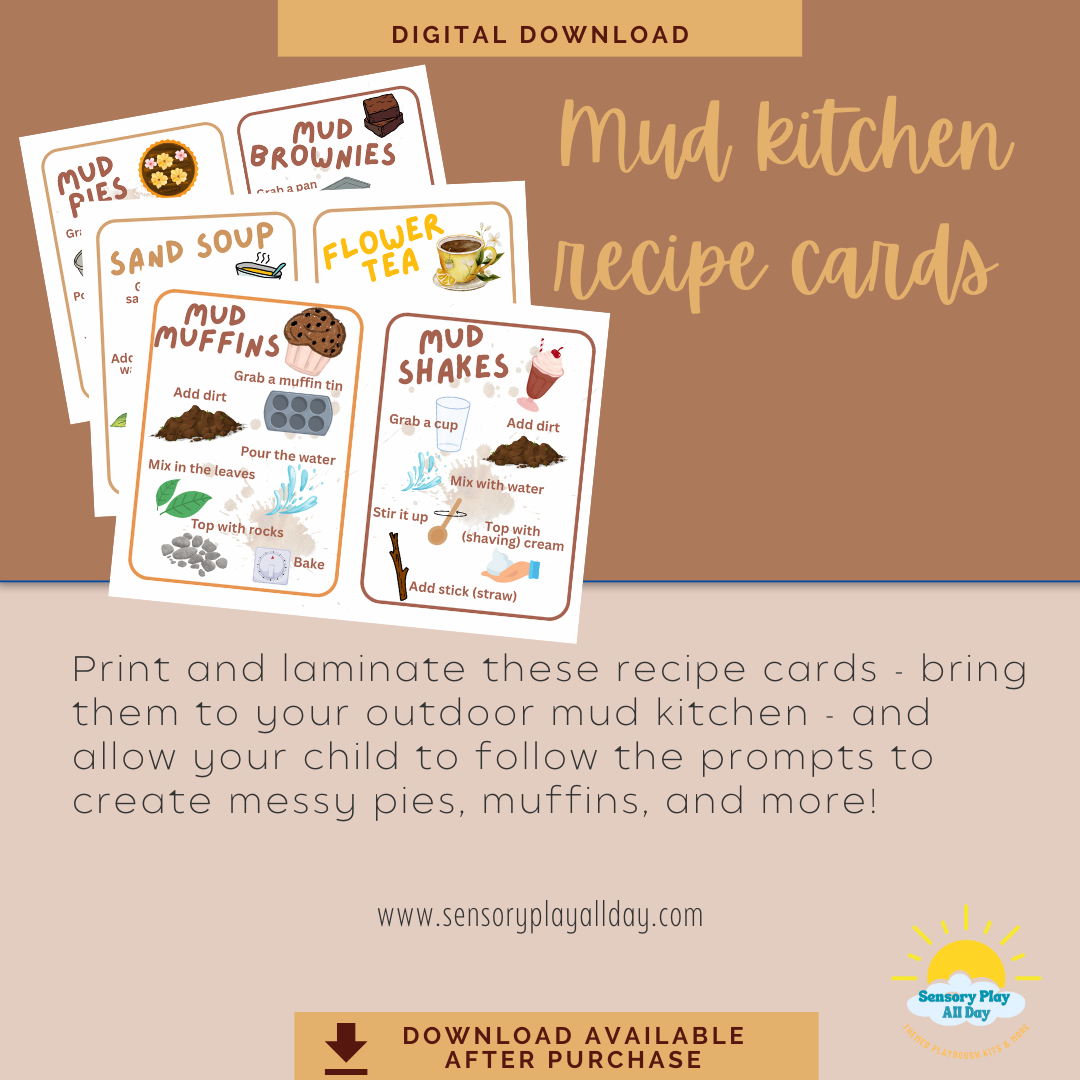 Mud Kitchen Recipe Cards