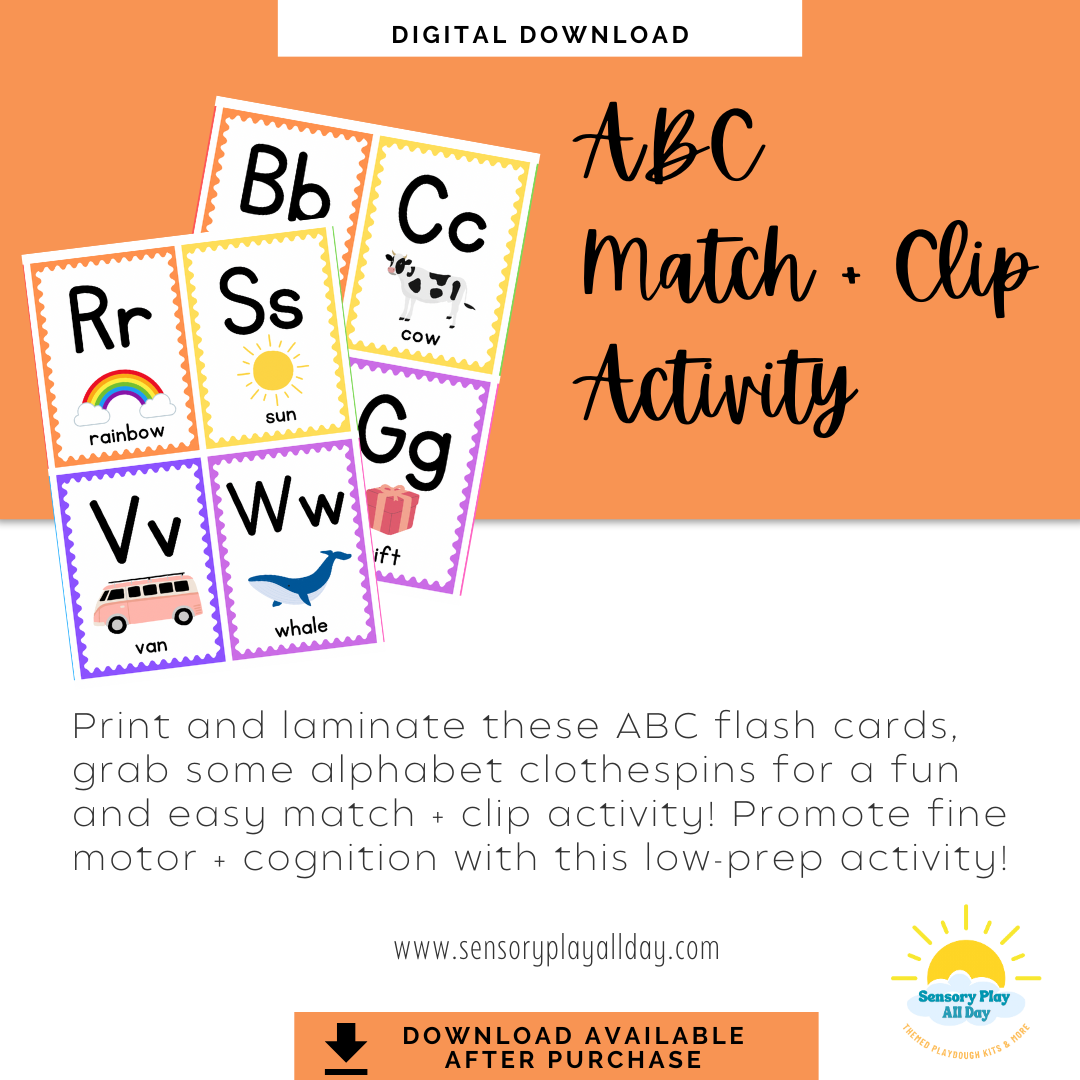 ABC Match and Clip Activity