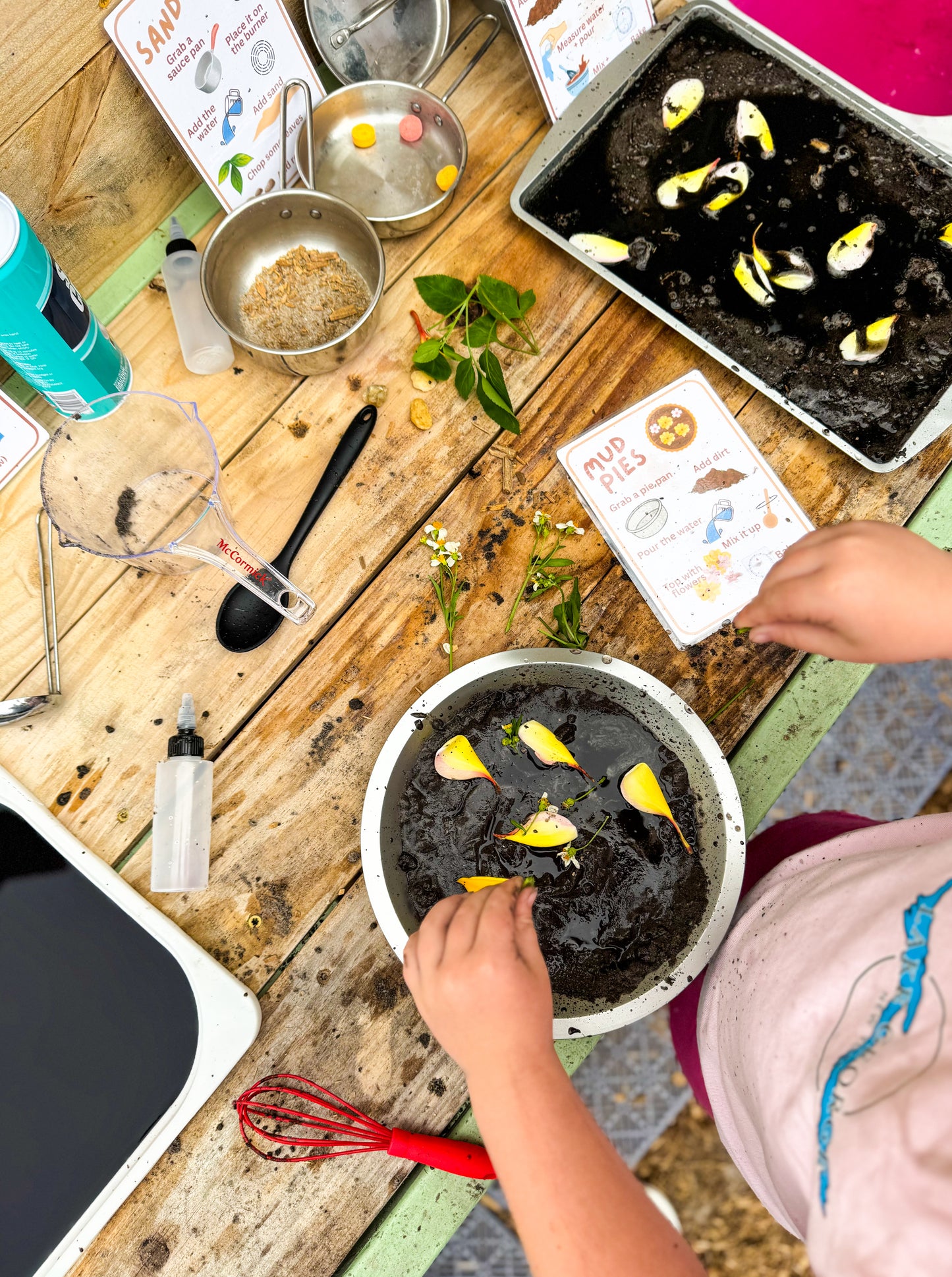 Mud Kitchen Recipe Cards