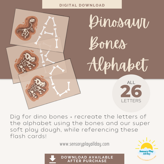 Dino Bones Alphabet Cards