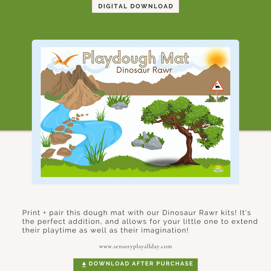 Dinosaur Rawr Dough Mat