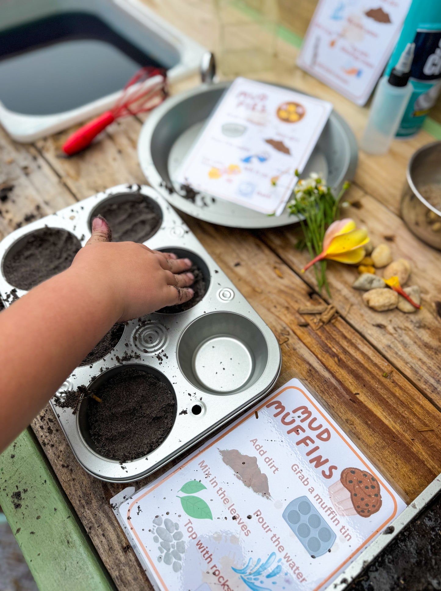 Mud Kitchen Recipe Cards